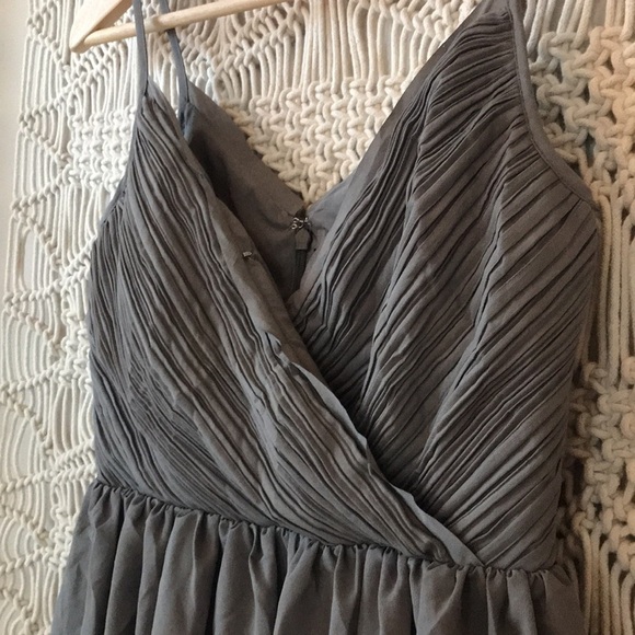 Banana Republic sz 0P spaghetti strap dress in a dark army green color - Picture 3 of 7